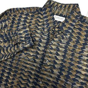 Tuttle Golf Collection Men's‎ long sleeve shirt Medium Made in Italy